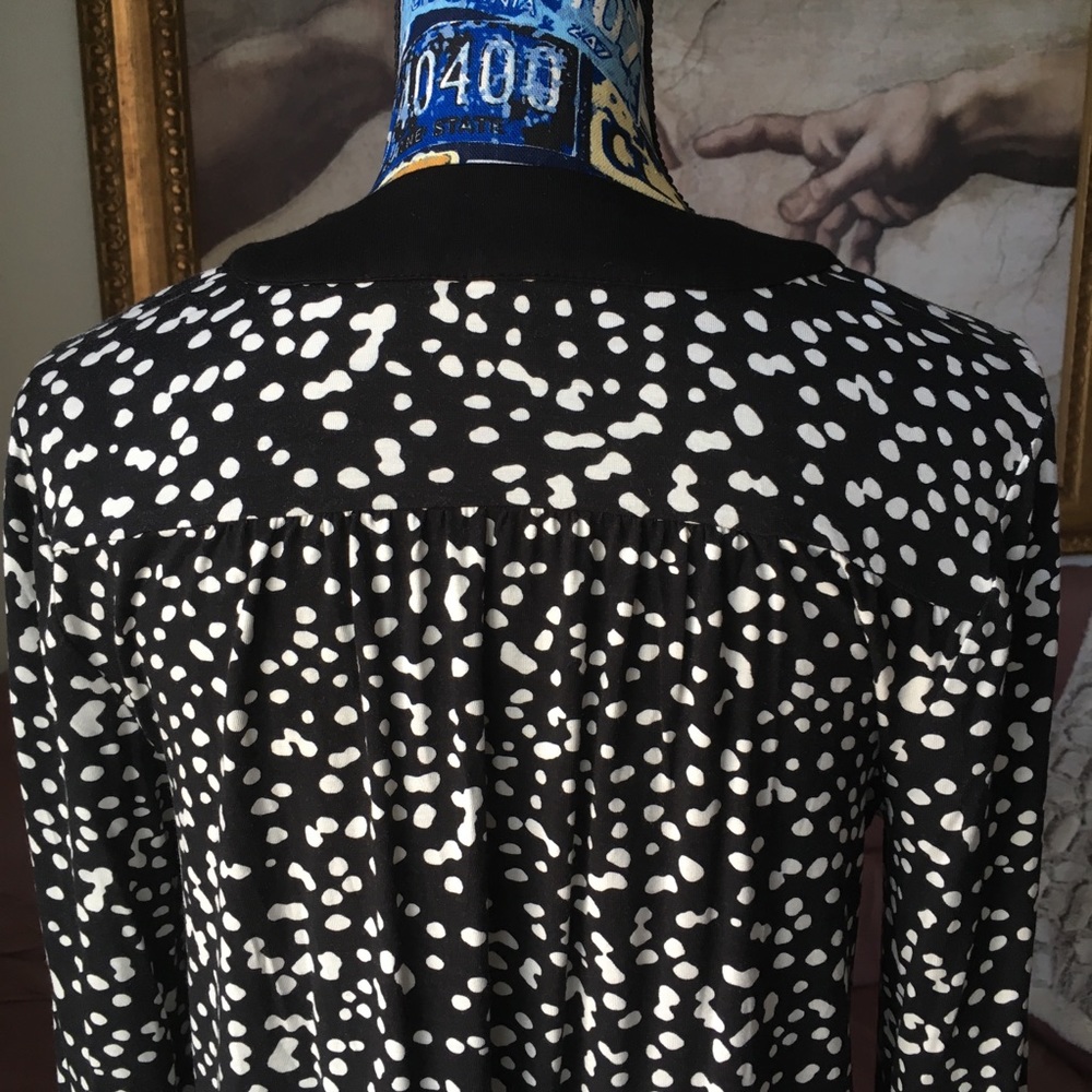~2x HP~ Michael Kors Cuffed V-Neck Flowy Tunic Top - Picture 5 of 9